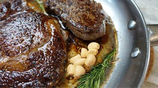 HOW TO Make A PAN SEARED STEAK 🥩 I Perfect Every Time [upl. by Willin]