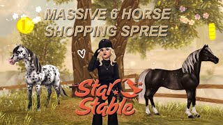 Buying 6 New Horses  4K SC Horse Shopping Spree  Star Stable Online [upl. by Analrahc]