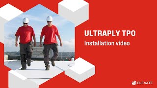 UltraPly TPO roofing membrane installation with mechanically attached system  Elevate UltraPly TPO [upl. by Yeleek273]