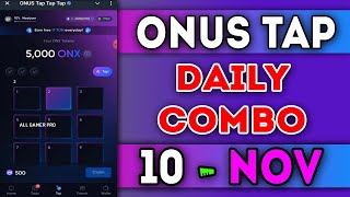 Onus Tap Tap Tap Daily Code 10 November 2024  Today Onus Daily Code  AGP onusdailycode [upl. by Aida]