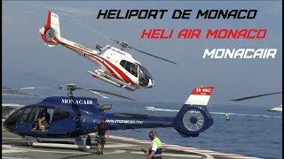 HELICOPTER MONACO MONACAIR HELIPORT DE MONACO HELI AIR MONACO [upl. by Elicec]