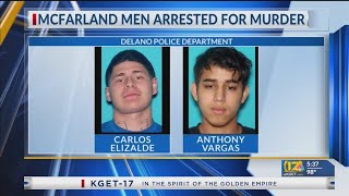 2 arrested in connection to Delano homicide from March Delano PD [upl. by Boulanger]