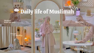 Muslimah vlog🌷  daily prayers studies deep cleaning peaceful self care [upl. by Susumu]