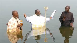 Massive Orthodox Christian Baptism of Africans Rwanda [upl. by Schechinger]