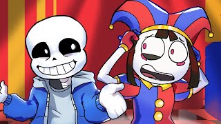 If SANS was in THE AMAZING DIGITAL CIRCUS Animation [upl. by Enrobyalc]