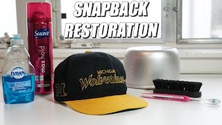 How to Restore Vintage Snapbacks EASIEST WAY A Quick Thrift Fix [upl. by Acnalb396]