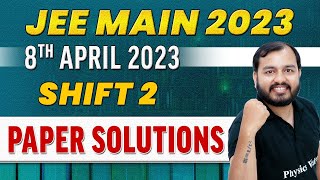 JEE MAIN 2023 Paper Discussion Attempt 2🔥  8th April  Shift 2 [upl. by Adar985]