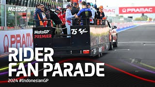 Rider Fan Parade  2024 IndonesianGP [upl. by Lavine]