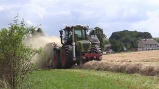 Heuernte XXL mit Claas Xerion 3800Claas Quadrant 3200 Fendt 818 Vario [upl. by Darby]