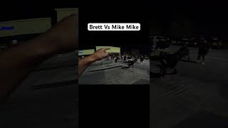 Brett Vs Mike Mike 17 Scale RC Drag Race [upl. by Zarger]