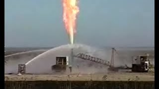 1998 Bellevue gas well blowout near Lost Hills California USA [upl. by Melitta]