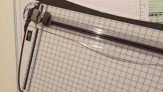 Stampin Up Paper Trimmer demo [upl. by Enyehc]