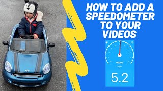 How to Add a Speedometer to Your Videos  Without a GoPRO Speedometer Simple App Tutorial [upl. by Htyderem983]