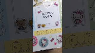 다이소 신상 다이어리와 산리오 표꾸🎀  Daiso new diary  sanrio  미니코 asmr 2025 calendar scrap paperdiy shorts [upl. by Brigitta]