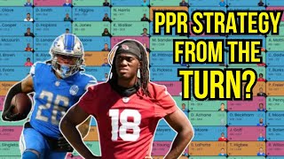 An ELITE Strategy Drafting From The Turn — 12Team Fantasy Football Full PPR Mock Draft [upl. by Windzer]