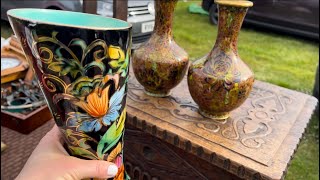 Flea Market UK 🇬🇧 Antique Figurines Vases Antiques UK 🇬🇧 [upl. by Adest]