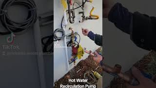 Hot Water Recirculation Pump Installation on existing tankless water heater plumber plumbing [upl. by Rockafellow834]