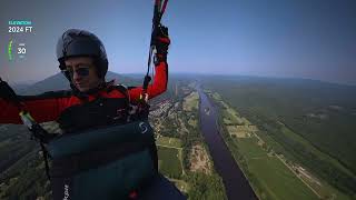 Great First Paragliding Flight at Mount Ascutney [upl. by Ydospahr]