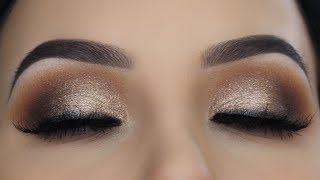 Eye Makeup for Hooded Eyes  Daytime Smokey Eyes Tutorial [upl. by Doerrer741]