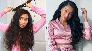 My Weave Routine How I Style My Hair [upl. by Galatea]