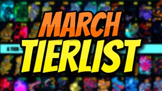 YBA NEW OFFICIAL YBA MARCH SKIN TRADING TIER LIST MARCH 1ST [upl. by Layman]