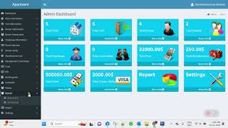 Apartment Management PHP Script [upl. by Airda]