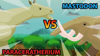 Paraceratherium vs Mastodon  Prehistoric Animals Tournament S1  Prehistoric Animal Animation [upl. by Egas]