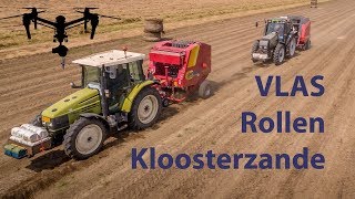 Vlas rollen bij Kloosterzande [upl. by Aehs465]