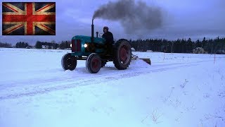 Fordson Power Major snow plowing after 20 years [upl. by Sivar]