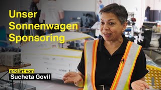 Covestro CCO Sucheta Govil erklärt das Sonnenwagen Aachen Sponsoring [upl. by Naashar]