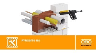 Anwendung des Brandschutzschaums PYROSIT® NG – OBO Bettermann [upl. by Pufahl]