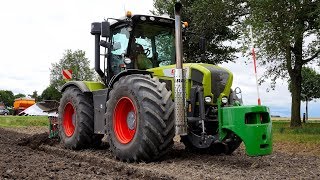 Onland ploegen CLAAS Xerion 3800 Kverneland LO100 variomat [upl. by Schargel953]