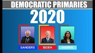 Democratic Primaries 2020  Election Night  Biden vs Sanders vs Harris [upl. by Levin]