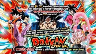 Dokkan Battle  Summoning for LR UI Sign Goku Dokkan Festival [upl. by Schoof]