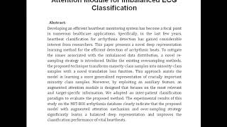 Deep Representation Learning With Sample Generation and Augmented Attention Module for Imbalanced EC [upl. by Eelarol899]