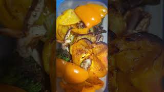 cooking some vegetables airfryer vegetables lunch health new vegetarian [upl. by Shama156]