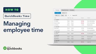 How to manage your employees time in QuickBooks Time [upl. by Leitman]