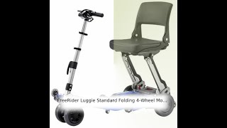 FreeRider Luggie Standard Folding 4Wheel Mobility Scooter [upl. by Lochner]