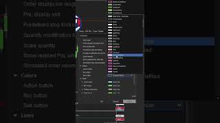 CHART TRADER COMO CAMBIAR EL COLOR DE LOS BOTONES ninjatrader [upl. by Collar940]