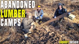 Searching Pre 1910 Logging Camp For Lost Relics  Metal Detecting Sudbury  Ontario [upl. by Sheryle]