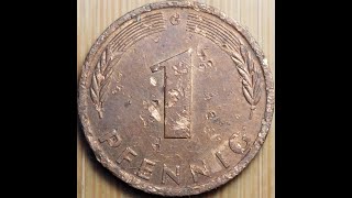 1 Pfennig 1987 Bundesrepublik Deutschland G II [upl. by Leirda826]