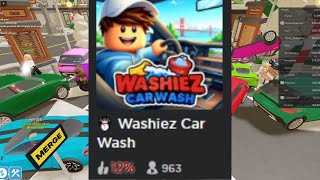 DESTROYING a Roblox Car Wash Simulator [upl. by Ramyar25]