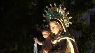 Procesión de la Virgen del Carmen Plaza de Chamberi en Madrid [upl. by Tenn]