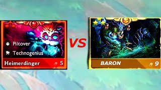 HEIMERDINGER 3 Star ⭐⭐⭐ VS BARON ⭐⭐⭐  TFT Set 95 [upl. by Ariahay]