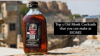 Top OLD MONK Cocktail Recipes [upl. by Ewan]