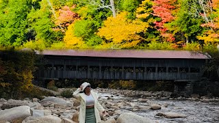 Beautiful scenery Kancamagus High Way Fall Foliage New England [upl. by Eladal399]