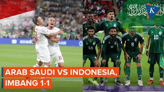 Arab Saudi vs Indonesia Imbang 11 di Kualifikasi Piala Dunia 2026 [upl. by Hnao]