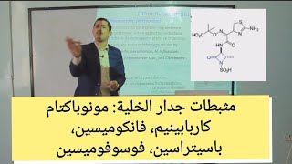 الفانكومايسين Antibiotics Carbapenem Vancomycin beta lactam and other cell wall inhibitors [upl. by Hopfinger779]