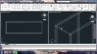 AutoCAD 2013  3D Modeling Basics  Adjustable Cabinet Part 1  Brooke Godfrey [upl. by Erotavlas]