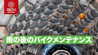 雨の後のロードバイクの簡単メンテナンス方法 [upl. by Madlin]